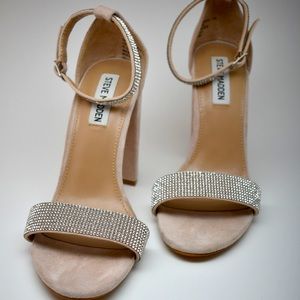 Steve Madden Nude Pink Block Heels